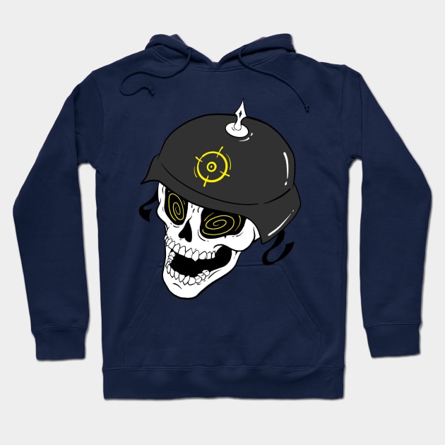 Heavy Metal Skull Hoodie by Hacked By NA